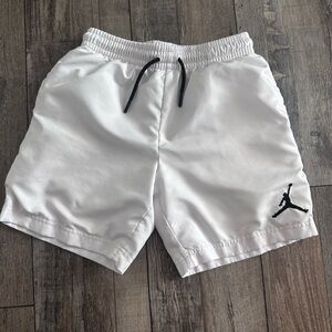 Boys White Jordan shorts